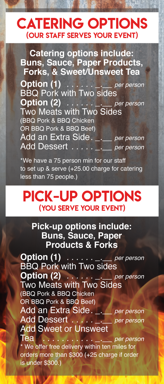 Catering ChooChoo Bar B Que East Brainerd